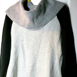 Candies Gray Cowl Neck Sweater